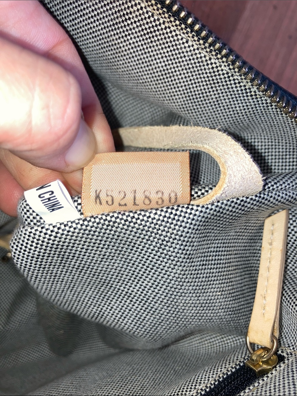 Dooney & Bourke Navy Blue and Cream Logo Satchel - Picture 11 of 11